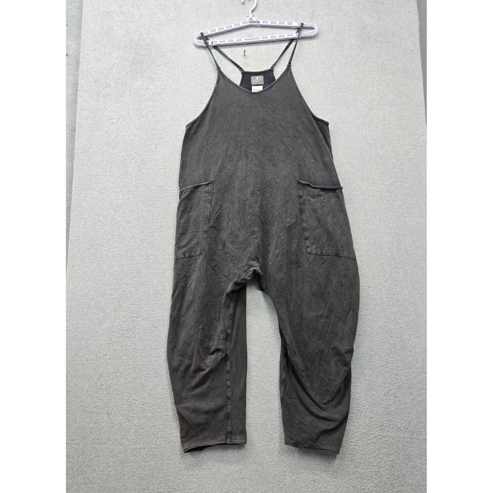 FP Movement Women Jumpsuit L Gray Hot Shot One Piece Slouchy Relaxed Fit Boho